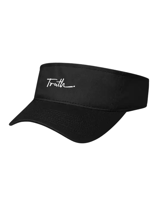 Black Cap Visor w/Truth Logo