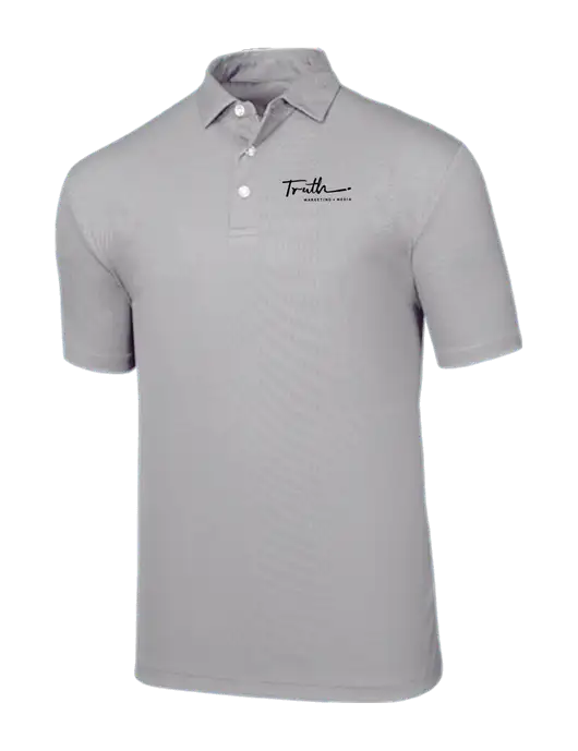 Callaway Birdseye Light Grey Polo w/Truth Logo