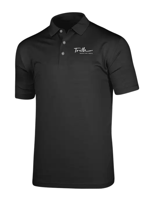 Callaway Vibrant Black Ventilated Polo w/Truth Logo