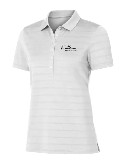 Callaway Womens Bright White Ventilated Polo w/Truth Logo