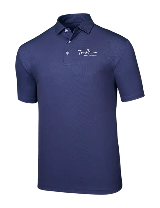 Callaway Birdseye Navy Polo w/Truth Logo