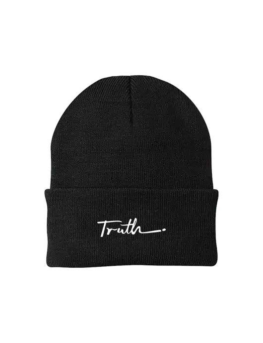 Black Knit Cap w/Truth Logo