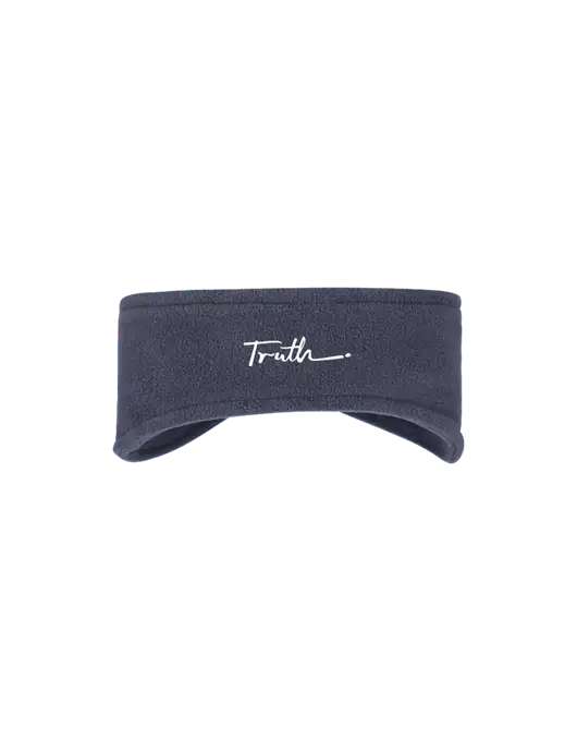 Navy Stretch Fleece Headband w/Truth Logo
