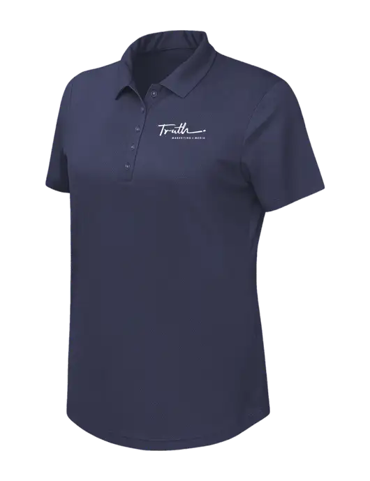 Callaway Womens Birdseye Navy Polo w/Truth Logo