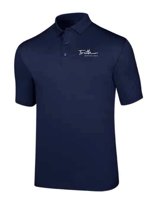Callaway Opti-Dri Navy Chev Polo w/Truth Logo
