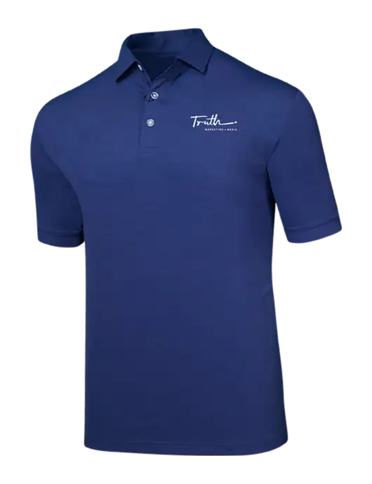 Callaway Navy Fashion Tonal Polo w/Truth Logo