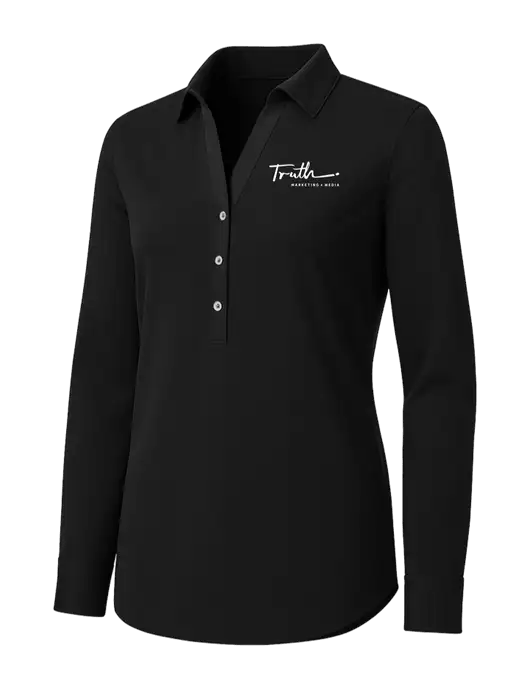 Womens Black City Stretch Shirt w/Truth Logo