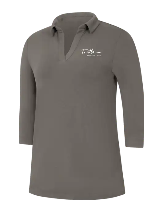 Womens Dark Grey Luxe Knit Tunic w/Truth Logo