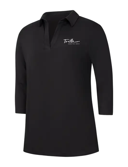 Womens Black Luxe Knit Tunic w/Truth Logo