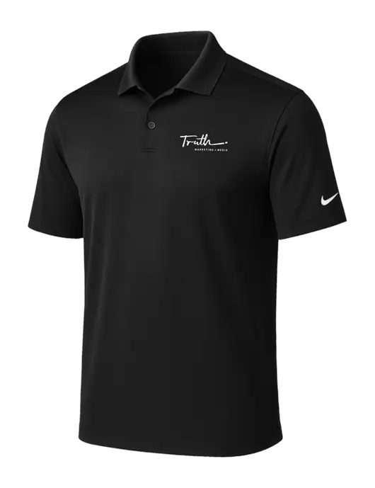 NIKE Black Victory Solid Polo w/Truth Logo