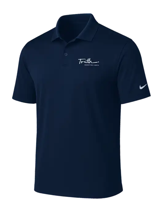NIKE Navy Victory Solid Polo w/Truth Logo