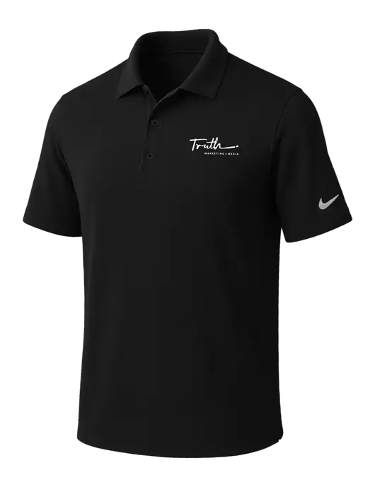 NIKE Black Dri-Fit Micro Pique Polo w/Truth Logo