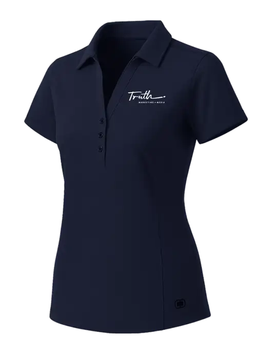 OGIO Womens Navy ONYX Polo w/Truth Logo