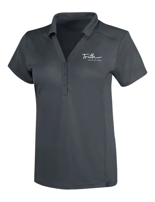 OGIO Dark Grey Womens Framework Polo w/Truth Logo