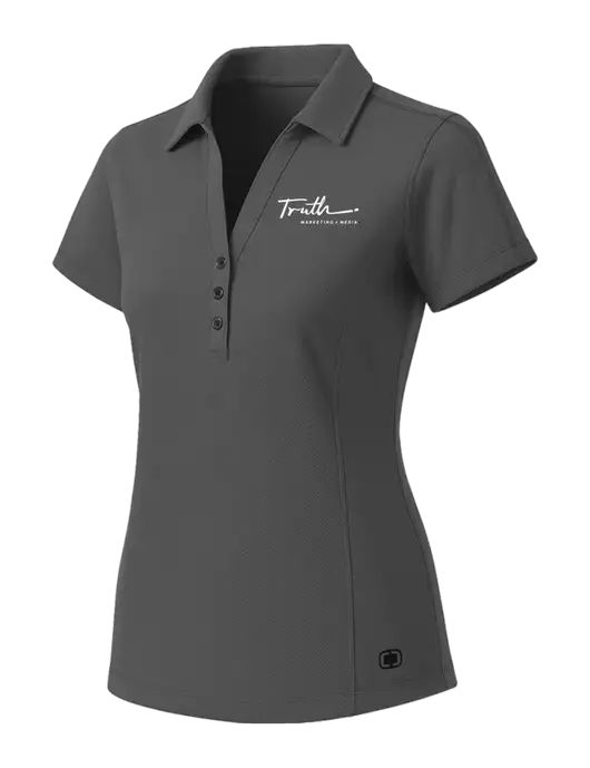 OGIO Womens Medium Grey ONYX Polo w/Truth Logo