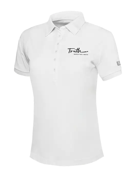 OGIO Womens Bright White Jewel Polo w/Truth Logo
