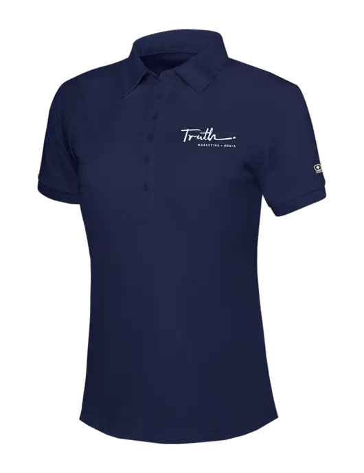 OGIO Womens Navy Jewel Polo w/Truth Logo