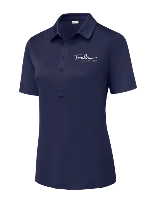 True Navy Womens Posi-UV Pro Polo w/Truth Logo