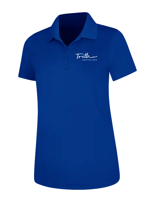 Dark Royal Womens Dry Zone UV Mesh Polo w/Truth Logo