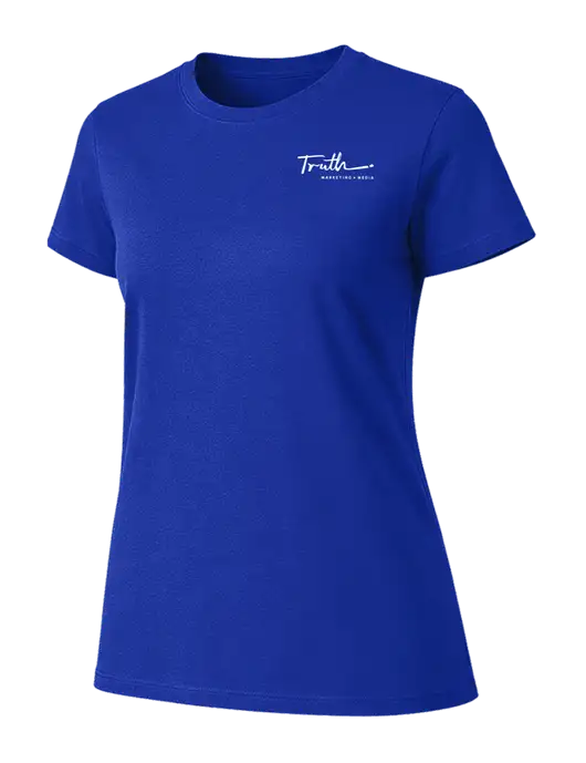 Womens Ring Spun Royal 4.5 oz T-Shirt w/Truth Logo