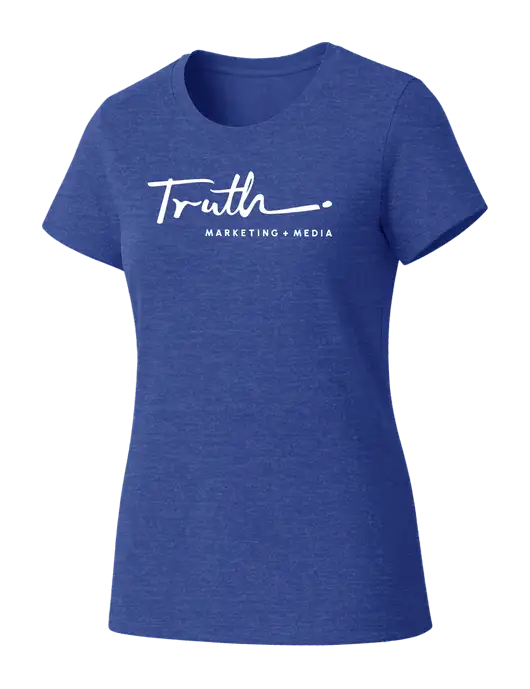 Womens Seriously Soft Royal Frost T-Shirt w/Truth Logo