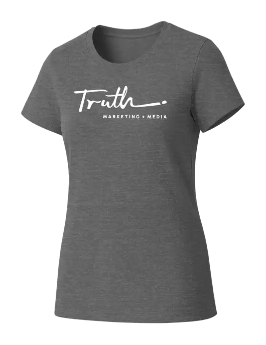 Womens Seriously Soft Grey Frost T-Shirt w/Truth Logo