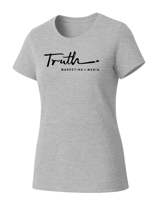 Womens Seriously Soft Light Heathered Grey T-Shirt w/Truth Logo