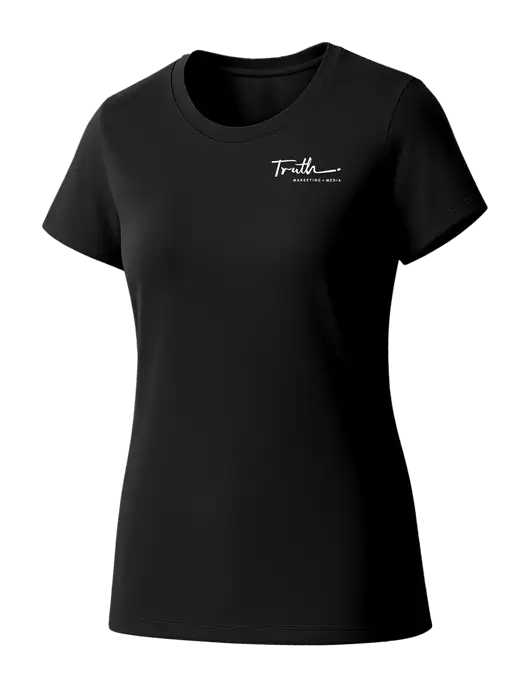 Womens Seriously Soft Black T-Shirt w/Truth Logo