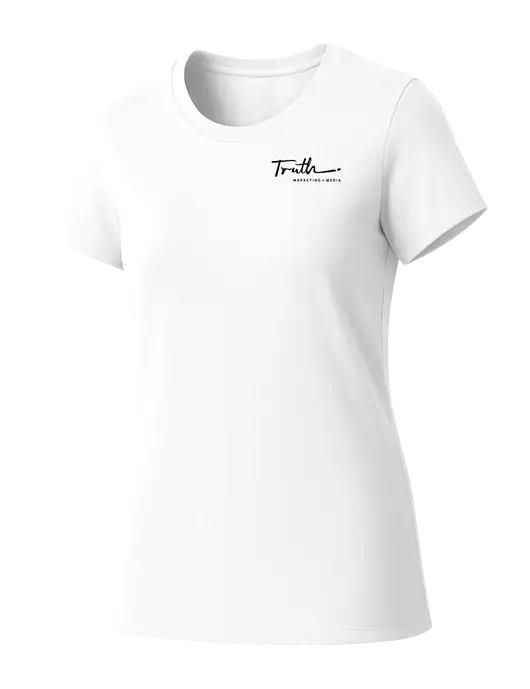 Womens Seriously Soft White T-Shirt w/Truth Logo