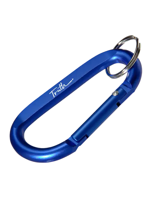 Blue Carabiner & Key Ring w/Truth Logo