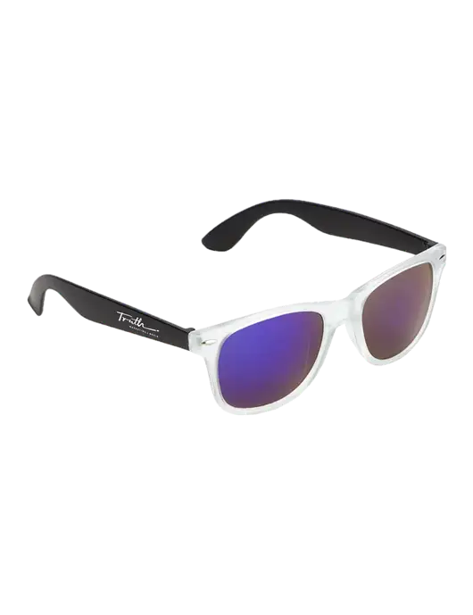 Key West Black Mirrored Sunglasses w/Truth Logo