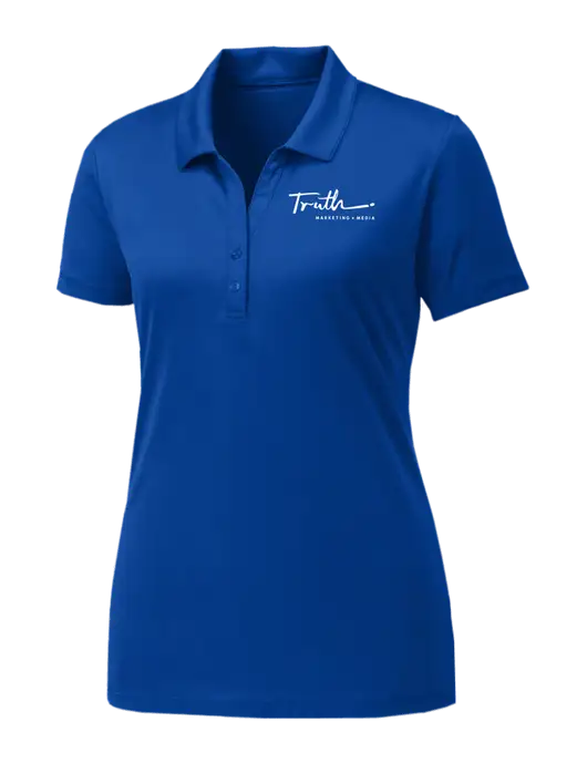 Womens Royal PosiCharge Competitor Polo w/Truth Logo