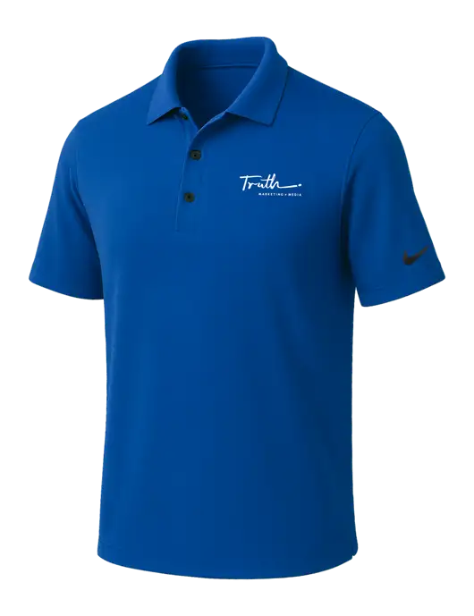 NIKE Dark Royal Dri-Fit Micro Pique Polo w/Truth Logo