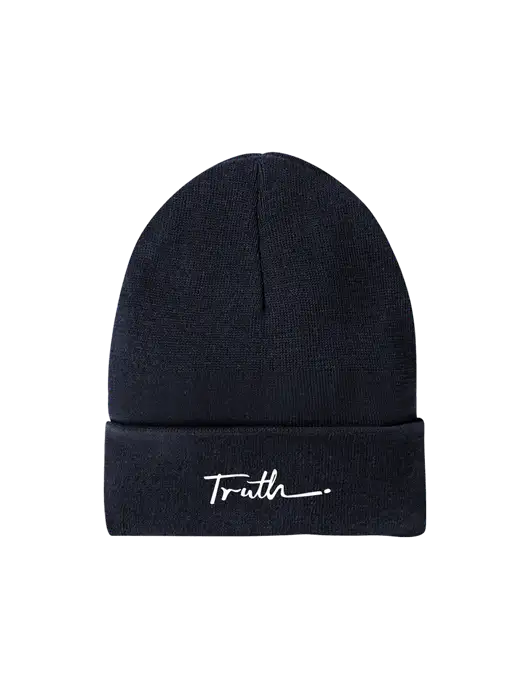 Recycled True Navy Beanie w/Truth Logo