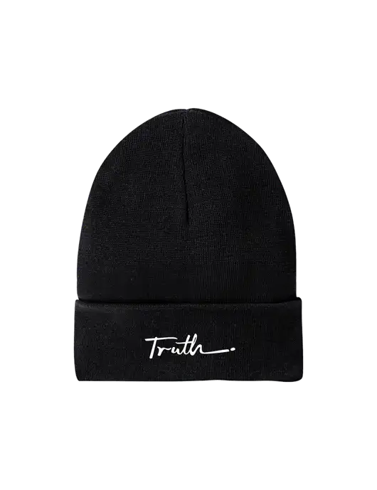 Recycled Black Beanie w/Truth Logo