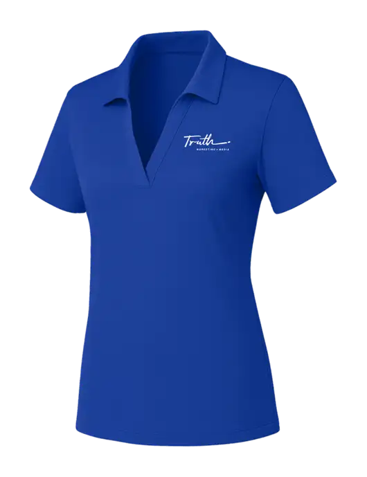 Womens Dark Royal PosiCharge RacerMesh Polo w/Truth Logo