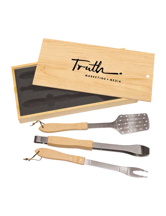 Wood BBQ Gift Set w/Truth Logo