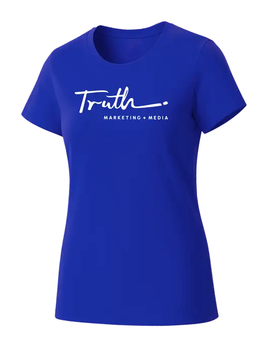 Womens Seriously Soft Royal T-Shirt w/Truth Logo