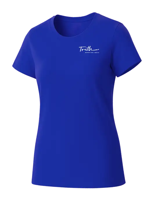 Womens Seriously Soft Royal T-Shirt w/Truth Logo