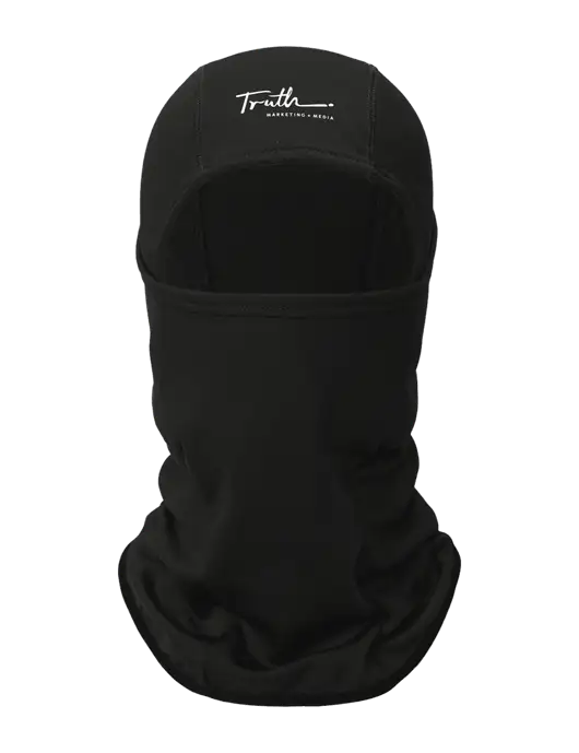 Black CornerStone Smooth Fleece Face Mask w/Truth Logo