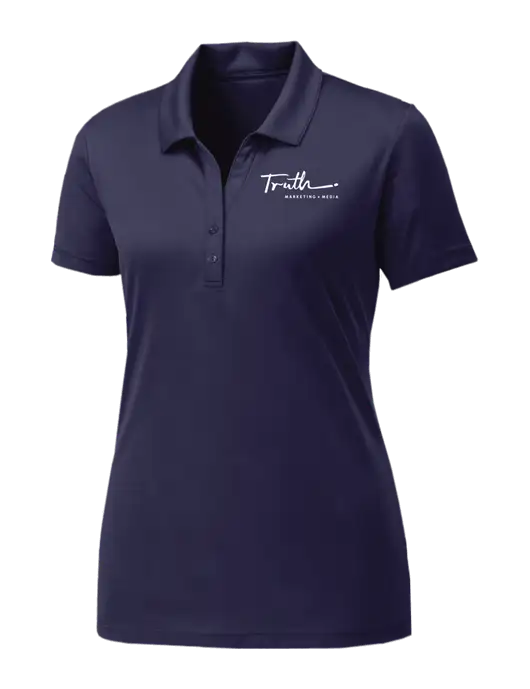 Womens Navy PosiCharge Competitor Polo w/Truth Logo