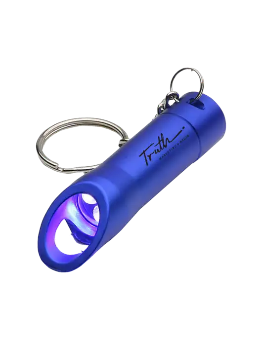 Royal Pocket LED Flashlight with Bottle Opener & Keychain w/Truth Logo