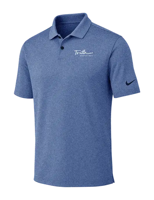 Nike Dark Royal Heather Dri-FIT Vapor Polo w/Truth Logo