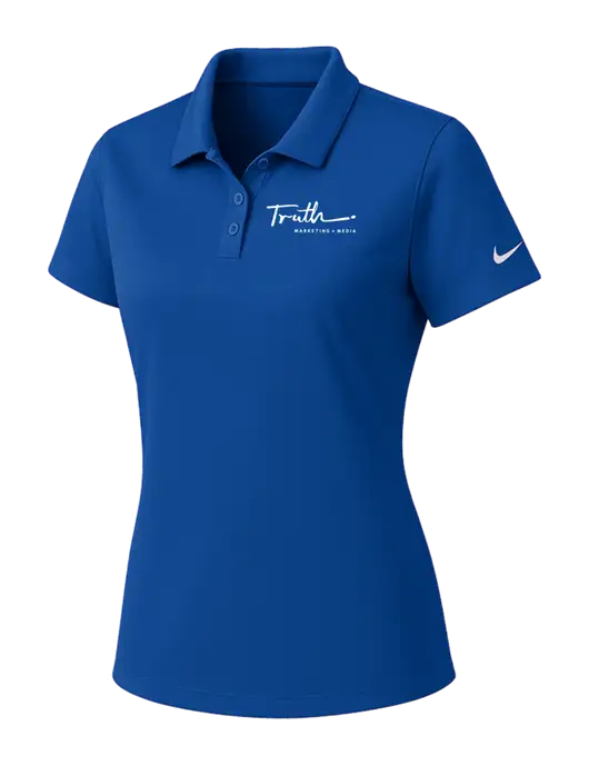 Nike Womens Dark Royal Dry Essential Solid Polo w/Truth Logo