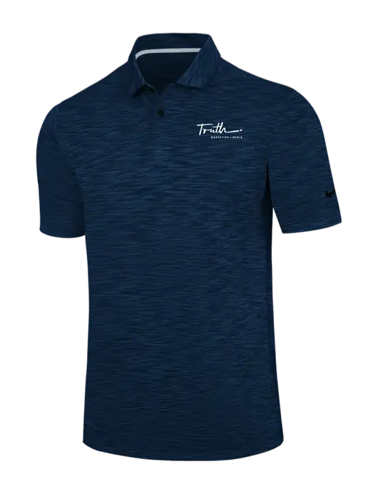 Nike Navy Dri-FIT Vapor Space Dyed Polo w/Truth Logo
