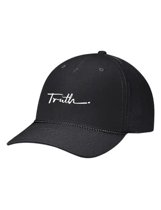 Richardson Laser Perf Performance Black/Black-Grey Rope Cap w/Truth Logo