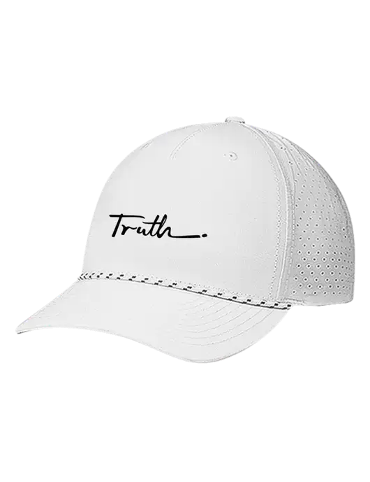 Richardson Laser Perf Performance White/White-Black Rope Cap w/Truth Logo