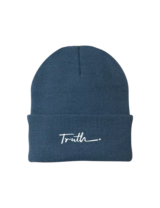 Dark Slate Knit Cap w/Truth Logo