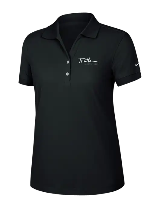 Nike Womens Dri-FIT Classic Black Polo w/Truth Logo