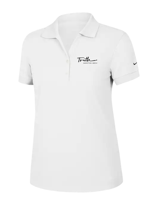 Nike Womens Dri-FIT Classic White Polo w/Truth Logo